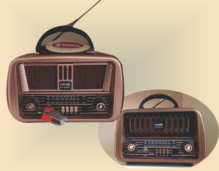 Ahşap Çok özellikli  NOSTALJİ RADYO