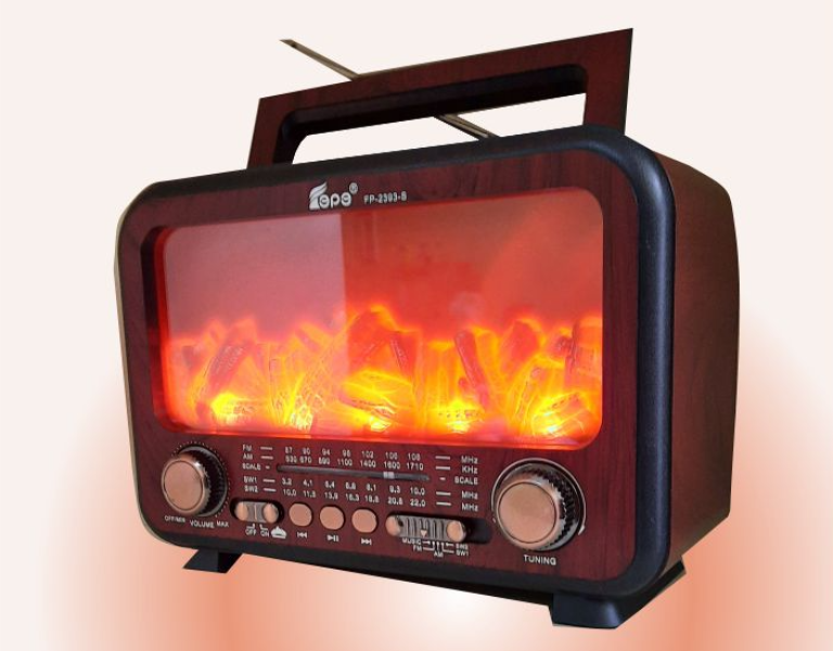 Şömineli  Dekoratif Radyo